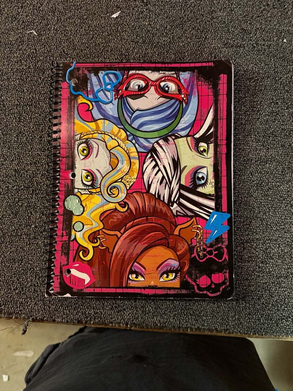 Monster High 1 Subject Notebook Wide Ruled Sheets Style # 4147MH